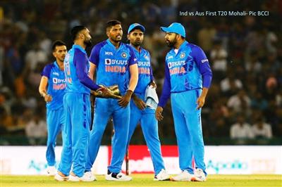 India vs Australia T20 Mohali, Aus wins first match