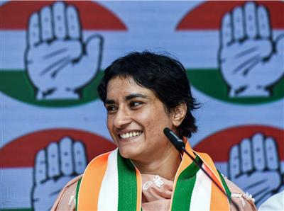 Haryana Elections Results: Vinesh Phogat Makes History, Wins Julana Seat for Congress After 15 Years