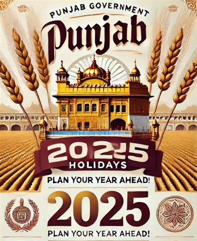 Punjab Government Announces Holidays for 2025